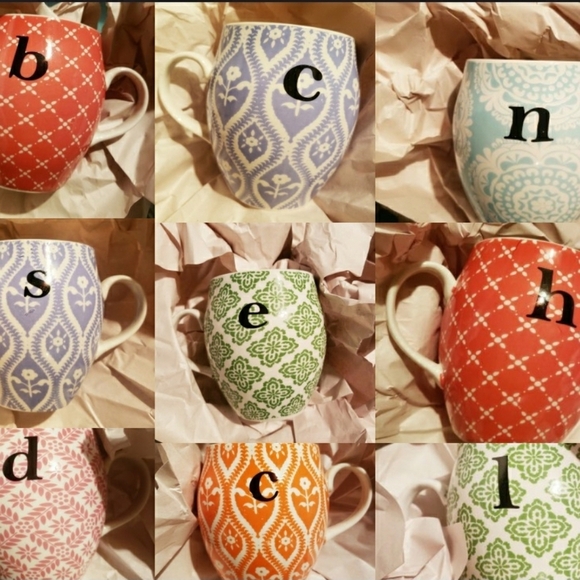 Alphabet Mugs | Pretty Cups | Multi-Colors - Picture 1 of 10